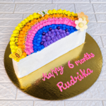Half moon brithday cake